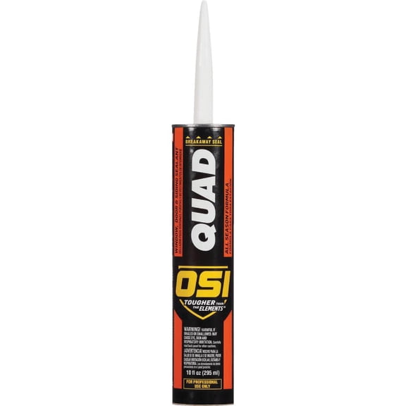 OSI 827837 Quad Multi-Polymer Sealant, 10.5 oz Cartridge Pack of 12
