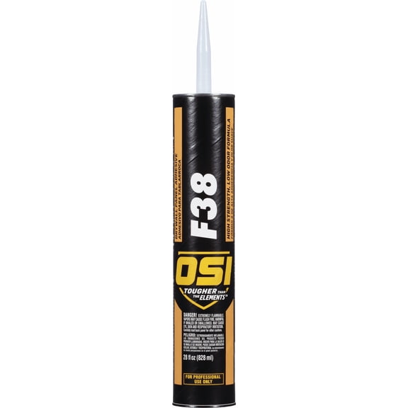 OSI F38 Professional Grade VOC Drywall & Panel Adhesive - Pack of 12  Residential Use, Standard Application