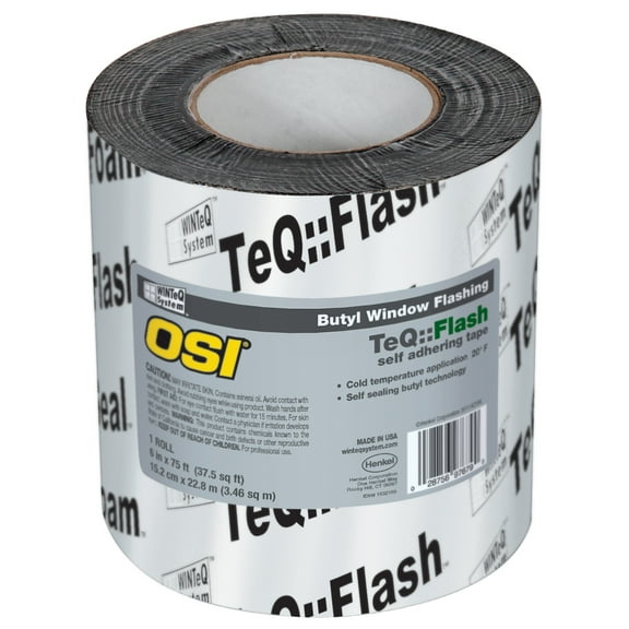 OSI Sealants 1532159 6" X 75' Black WinteQ TeQ Flash Butyl Tape