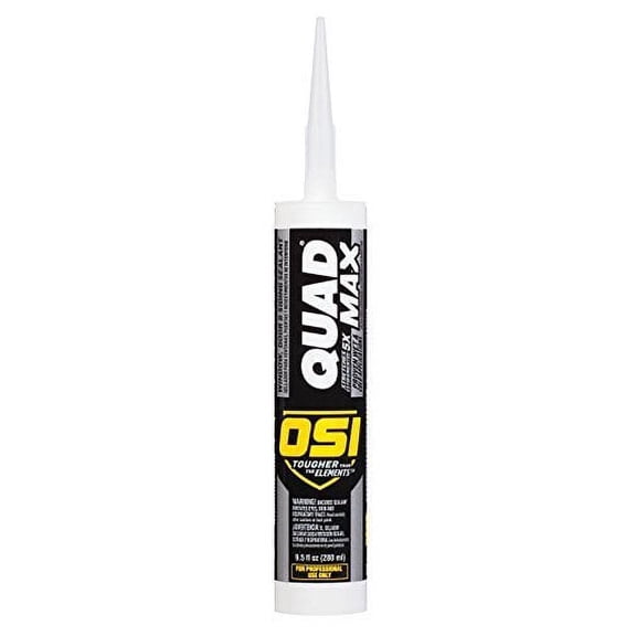 Pack of 2 OSI Sealants 1868684 9.5 oz Quad Max Window, Door and Siding Sealant, White