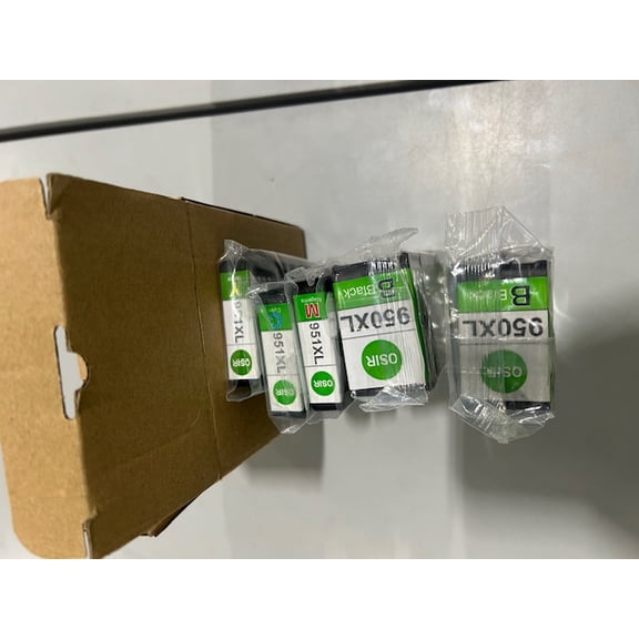 OSIR INK CARTRIDGES 5 PACK YELLOW, CYAN, MAGENTA, AND 2 BLACK - MULTI