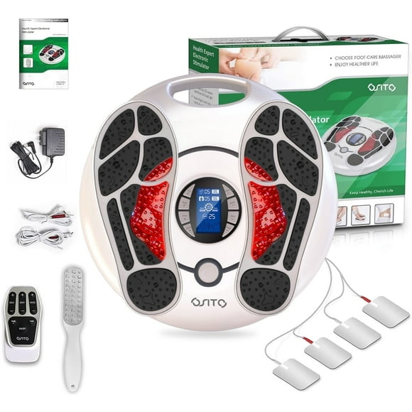 OSITO EMS Foot Massager for Neuropathy, Foot Massager Circulation Stimulator, Foot Massager for Circulation and Pain Relief, 25 Modes 99 Intensities, Ideal for Women/Men