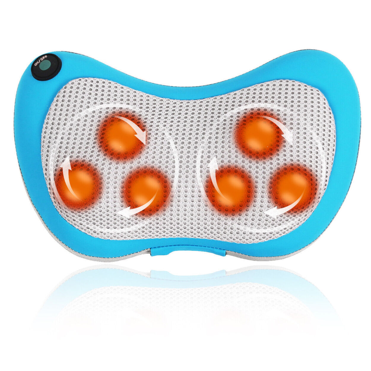 OSITO Electric Lumbar Neck Back Massage Pillow Massager Kneading Cushion Heat