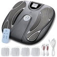 thumbnail image 1 of OSITO Rechargeable EMS Foot Massager for Circulation and Pain Relief, 15 Modes 99 Intensities TENS Muscle Stimulator with Remote Control and LED Display (Black), 1 of 8