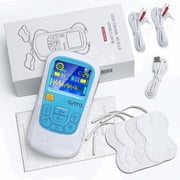 OSITO TENS Unit Muscle Stimulator 25 Modes Rechargeable Electronic Pulse Massager, EMS Massage Machine with 4 Reusable Pads, Pain Relief Therapy Machine with Du