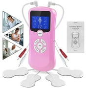 OSITO TENS Unit Muscle Stimulator, Dual Channel EMS Massage Machine with 4 Reusable Electrode Pads