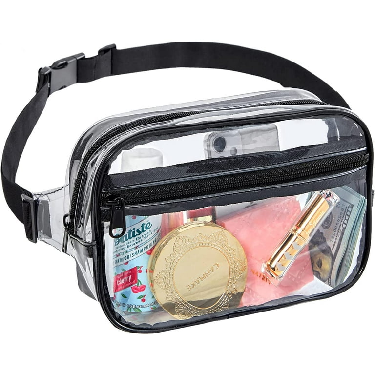 Clear Belt Bag Clear fanny pack stadium approved for Women Men with  Adjustable Strap Clear Crossbody Bag Waist Bag for Concerts Sports  Travelling