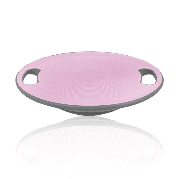 OSM 15.5" Wobble Balance Board for Adults with Handle, TPR Non-slip Surface, 360 Rotation Stability Trainer for Core Workout, Physical Therapy, Home Gym Exercise