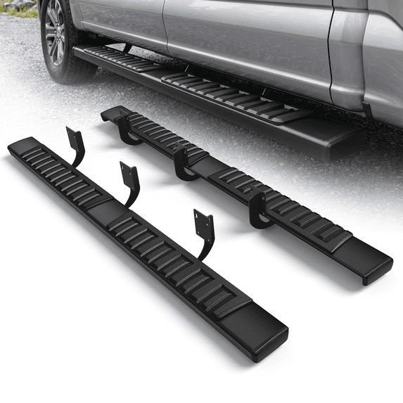 OSM 81" Stainless Steel Running Boards Fit For Ford F250 F350 F450 F550 Super Duty Crew Cab 1999-2016, 450 Lbs Capacity, Anti-Slip Side Step Bars