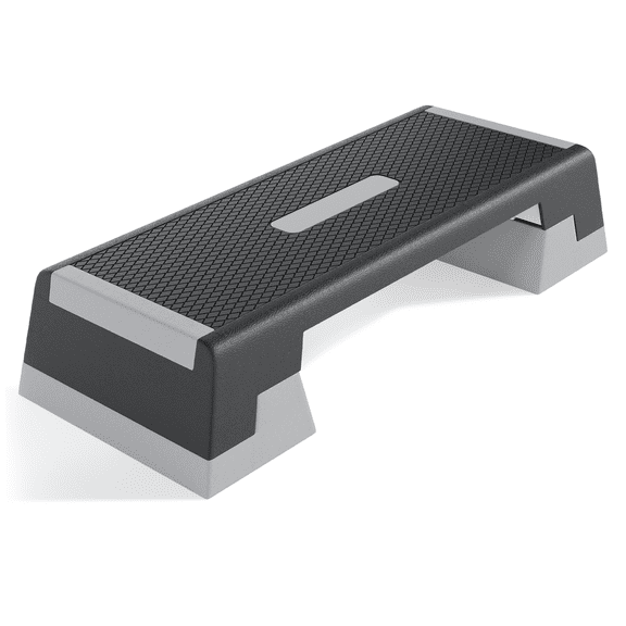 OSM Adjustable Aerobic Stepper Platform with Stackable Risers, Compact Portable Workout Step for Cardio Core Strength Training, Home Gym Office