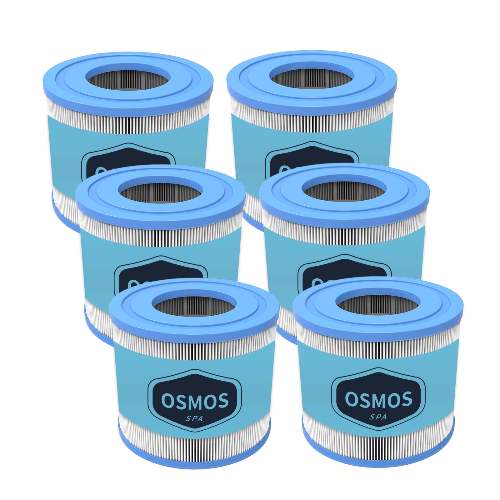OSMOS SPA Hot Tub Filter Replacements Cartridge Type VI Compatible with 90352E, 58323E, 58323, 6 Pack