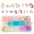 thumbnail image 1 of OSNIE Unicorn DIY Bead Jewelry Making Kit, Multicolor, 400Pcs+, 1 of 6