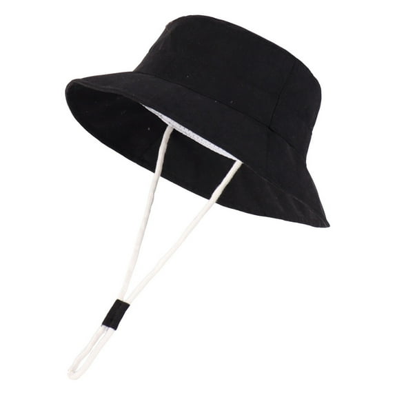 OSOLU Baby Girl Sun Hat With UPF 50+ Outdoor Adjustable Toddler Beach Hat With Wide Brim Bucket Hats For Kids Infants Leisure Dailywear, 6-12 Months