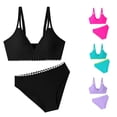 thumbnail image 1 of OSOLU Bikini Sets For Girls 2 Piece Swimsuits Padded Kids Teens Girl Bathing Suit With Adjustable Straps 7-16Y Comfy Beachwear, 1 of 6