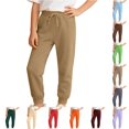 thumbnail image 1 of OSOLU Boys Girls Jogger Pants For Kids Unisex Casual Drawstring Loose Fit Ankle-Tied Cotton Sweatpants With Pockets Athletic Sportswear 2-14Y, 1 of 4