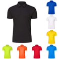 thumbnail image 1 of OSOLU Boys Polo Shirt Turndown Collar Short Sleeve Solid Color with Button Collar Loose Fit Casual Tops Black, 1 of 3