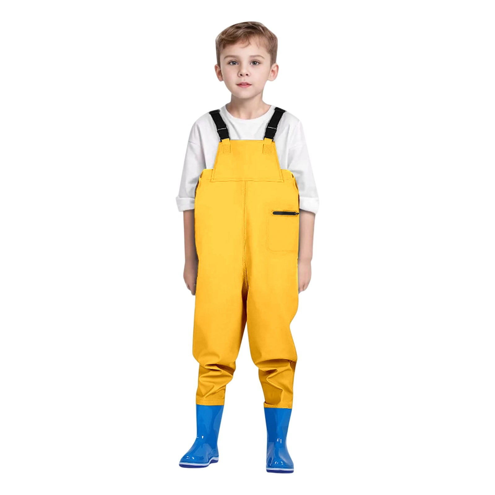 OSOLU Boys Romper Jumpsuit Onesie For Outdoor Play Summer Adjustable Spaghettis With Zipper Pocket Toddler To Wading Suit Baby Versatile Dailywear, 10-11 Years