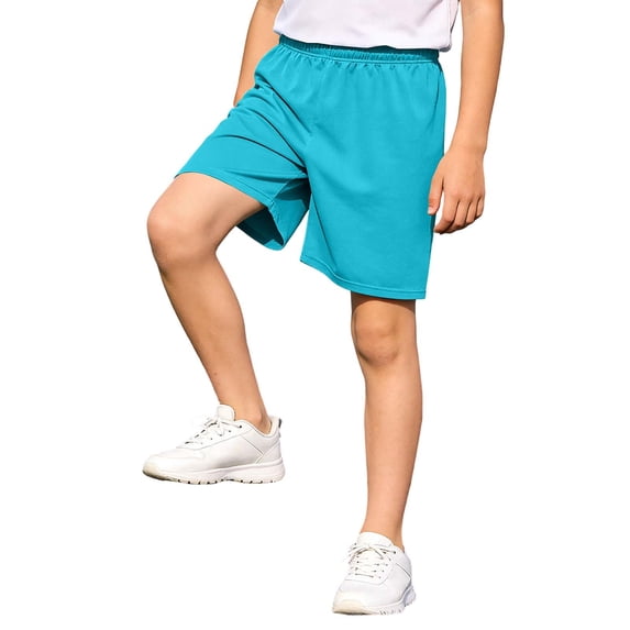 OSOLU Boys Shorts Sports Running Football Competition Training Solid Color Indoor Outdoor Activities Chic Holiday Shorts