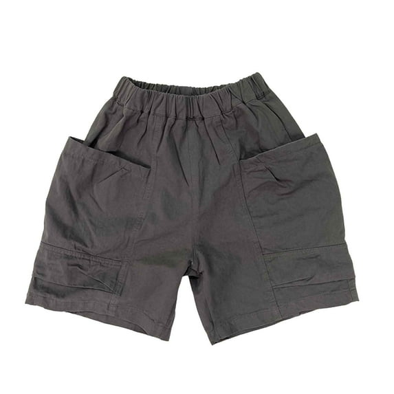 OSOLU Child Toddler Boys Girls Casual Cargo Pants Summer Holiday Shorts With Pockets Baby Relaxed Fit Dailywear, 2-3 Years