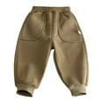 thumbnail image 1 of OSOLU Children Boys Joggers Winter Trousers Thermal Insulated Thickened Warm Sport Joggers with Soft Interior Comfortable Fashion Playful Pants, 1 of 7