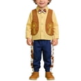 thumbnail image 1 of OSOLU Children Boys Outfits Cowboy 2 Piece Cowboy Style Tops and Pants Party Dress Up Soft Comfortable Versatile Travel Clothing Sets, 1 of 7