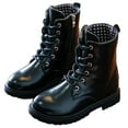 thumbnail image 1 of OSOLU Children Girls Boots Leather Ankle Casual Winter Footwear with -Resistant Sole Stylish Classic Shoes, 1 of 9