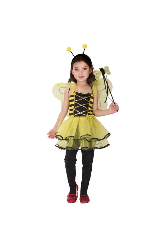 Children Girls Outfits Dress Up Cute Bee Sleeveless Party Performance Comfortable Breathable Holiday Chic Clothing Sets