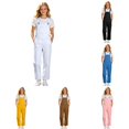 thumbnail image 1 of OSOLU Coveralls For Girl Bib Overalls Straight Leg Pants Solid Color Adjustable Straps Loose Fit Jumpsuits With Pocekts 5-14Y, 1 of 6