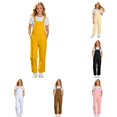 thumbnail image 1 of OSOLU Coveralls For Girl Bib Overalls Straight Leg Pants Solid Color Adjustable Straps Loose Fit Jumpsuits With Pocekts 5-14Y, 1 of 6