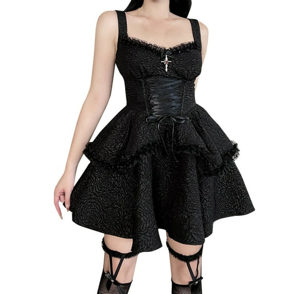 OSOLU Dresses Solid Color Women Dress Vintage Sleeve Sweetheart Dress Panel Women Court Dress Plus Size Long Dress Gothic Dress Lovely Sundress Wedding Guest Dress