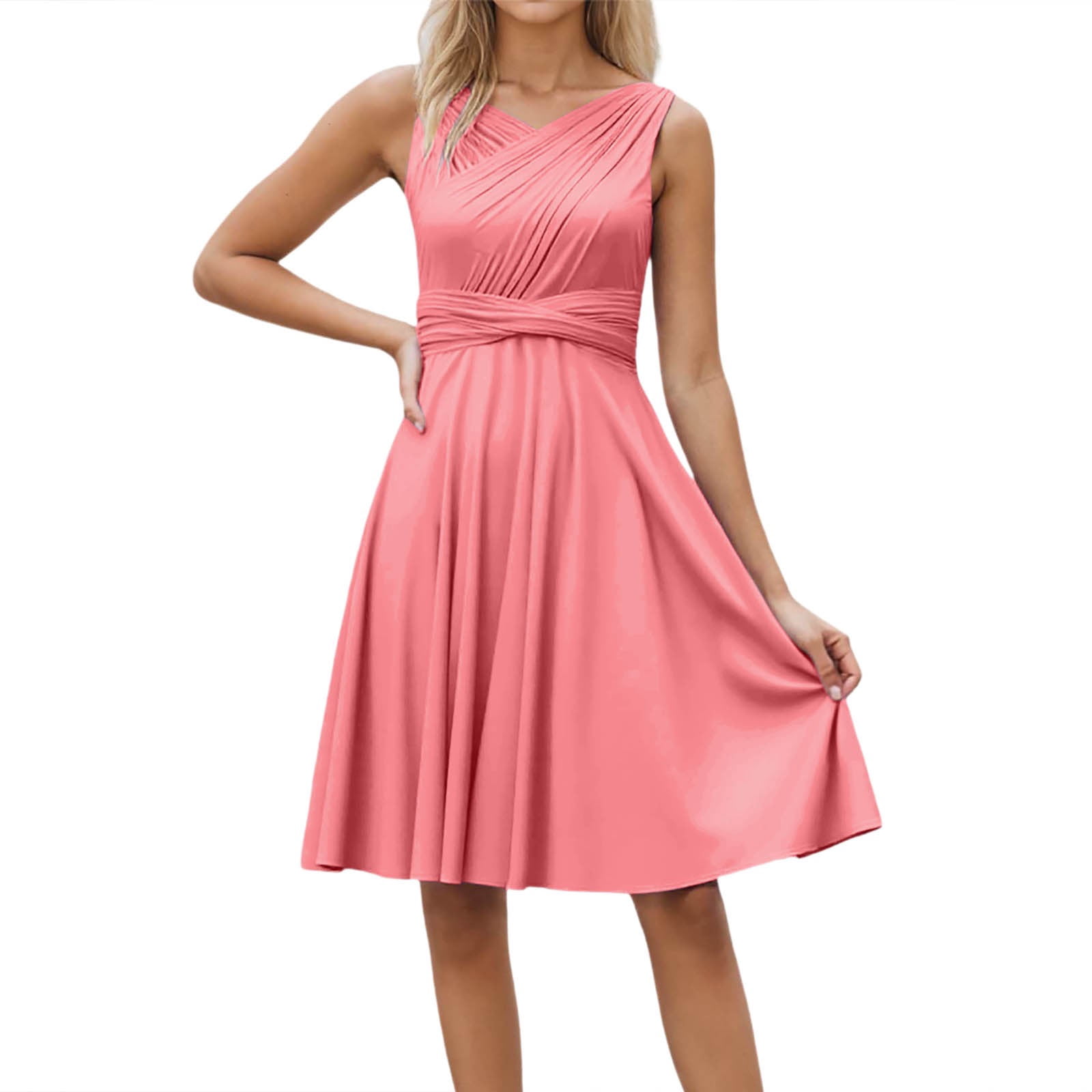 OSOLU Elegant Women Casual Dress For Wedding Party Banquet Versatile ...