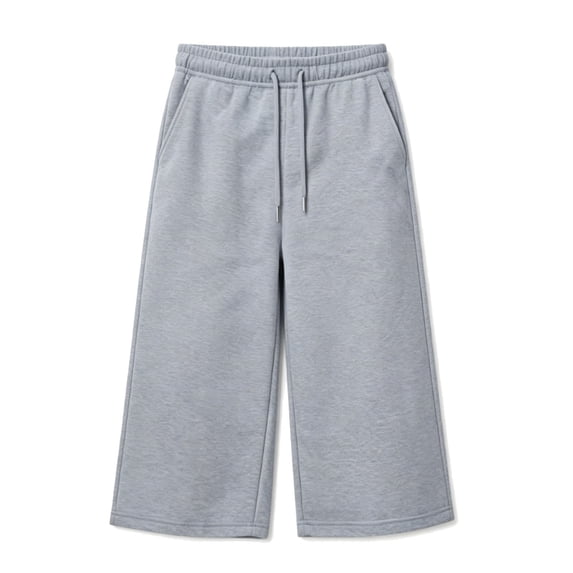 OSOLU Girls Capri Pants Wide Leg Casual Drawstring Summer Cropped Athletic Joggers Sweatpants Breathable Activewear For Kids 4-15Y