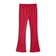 thumbnail image 1 of OSOLU Girls Pants High Waist Soft Stretch Solid Color with Pocket Comfortable Casual Everyday Wear Classic Holiday Trousers, 1 of 4