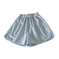 thumbnail image 1 of OSOLU Girls Summer Casual A-Line Wide Leg Shorts For Toddlers Kids Comfortable Elastic Waist Outdoor Daily Wear Infants Trendy Dailywear, 7-8 Years, 1 of 3
