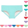 thumbnail image 1 of OSOLU Girls Swimsuit Bikini Bottoms Solid Color Quick-Dry Sun Protection Kids Toddler Girl Bathing Suit Briefs Bottom 2-8Y Soft Beachwear, 1 of 9