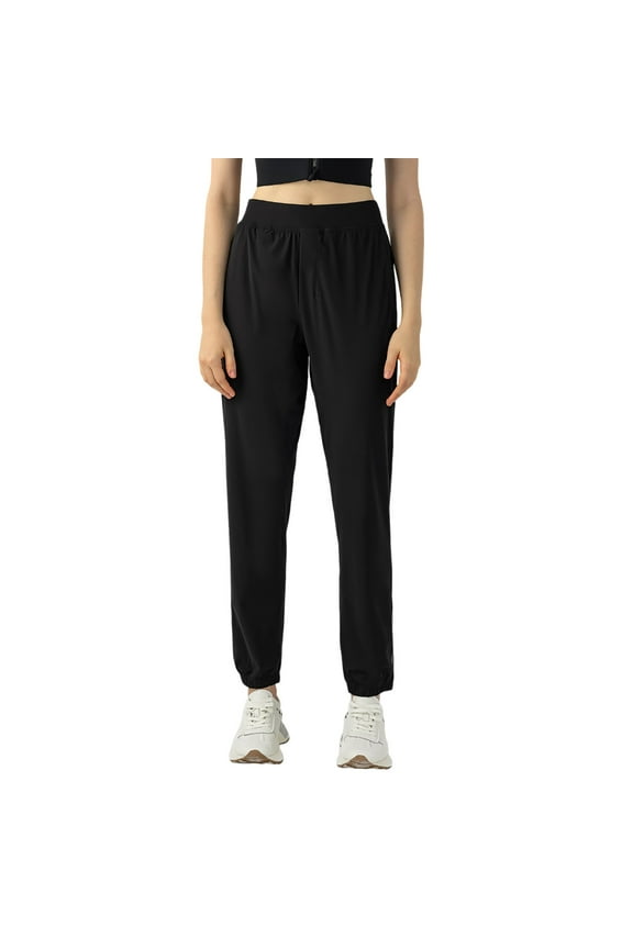 High Waist Yoga Pants For Women Workout Leggings With Pockets Straight Fit Reflective Stripes Comfortable Stretchy Gym Running Athletic Workout Stretchy Running Tummy Control Bottoms Black S