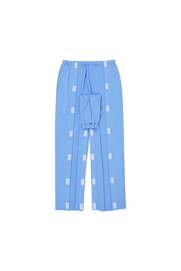 Men Solid Color Bedridden Patient Pants Design Patient Clothing Suitable For Postoperative Care Fracture Paralysis Bed Care Comfortable Patient Clothing Trousers Everyday Versatile Bottoms