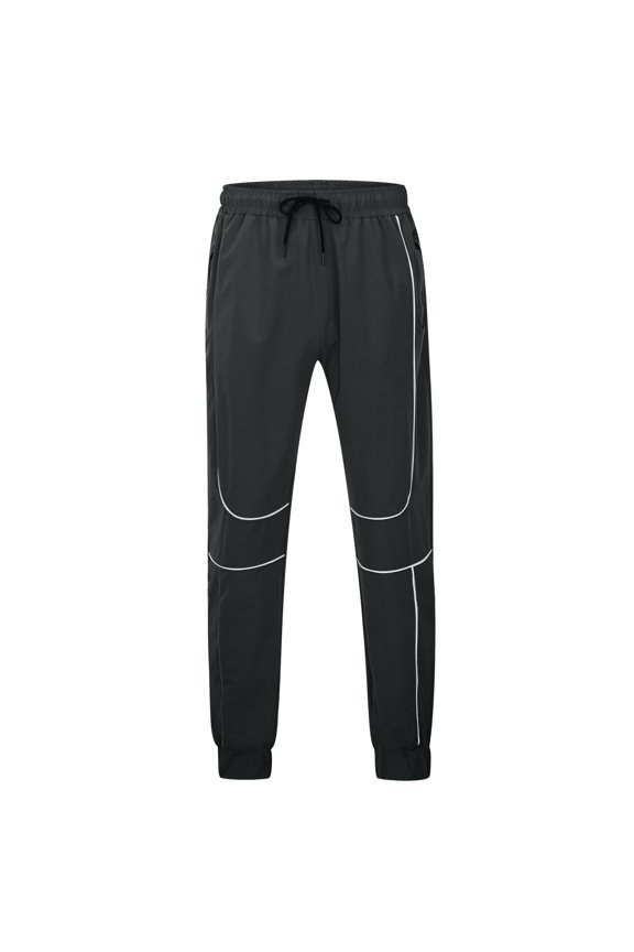 Men's Athletic Pants Color Blocked Striped Slacks Trendy Straight Leg Trousers Baggy Pants Daily Relaxed Fit Breathable Bottoms