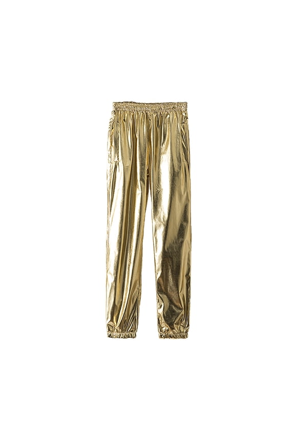 Men's Sweatpants Loose Fit Elastic Waistband Personalized Performance Joggers Sequins with Pockets Fashion Playful Pants