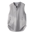 thumbnail image 1 of OSOLU Men's Tank Tops Summer Sleeveless Solid Color Loose Fit Crew Neck Athletic Breathable Lightweight Tops Beach Vacation Vest, 1 of 9