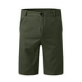 thumbnail image 1 of OSOLU Mens Summer Fashion Casual Slim Solid Color Zipper Buckle Shorts Pants Suit Shorts Trousers Fashionable Classic Leisure Bottoms, 1 of 5