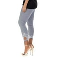 thumbnail image 1 of OSOLU Mid Print Leggings Sport Elastic Fitness Women Running Waist Yoga Pants Workout Pants Stretchy Running Tummy Control Joggers Bottoms Grey XXXXL, 1 of 8