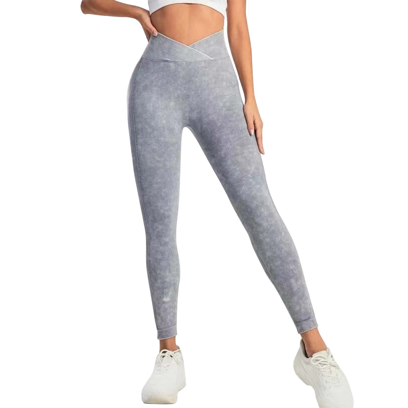 Seamless Stone Washed Yoga Pants High Waist Hip Lift Tight Trousers