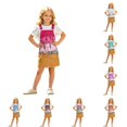 thumbnail image 1 of OSOLU Overall Dress For Girls Adjustable Straps Ice Cream Printed Loose Fit Suspender Dress With Pockets Kids Girl Summer Clothes 4-13Y, 1 of 7