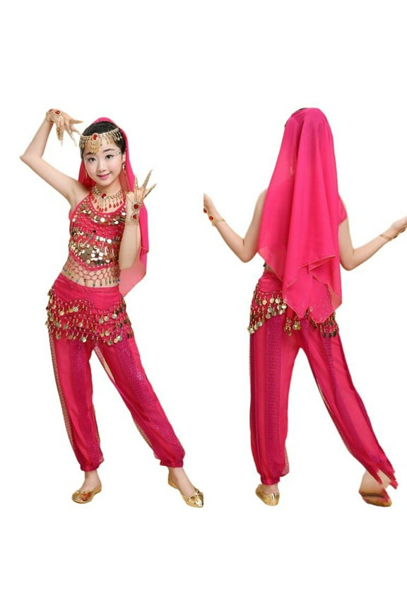 Popular Girls Outfits Set For Outdoor Performances For Ages 2 To 16 Comfortable Elastic Fabric Versatile For All Seasons Easy To Wash By Hand Or Machine Fashionable Dailywear, 13-14years