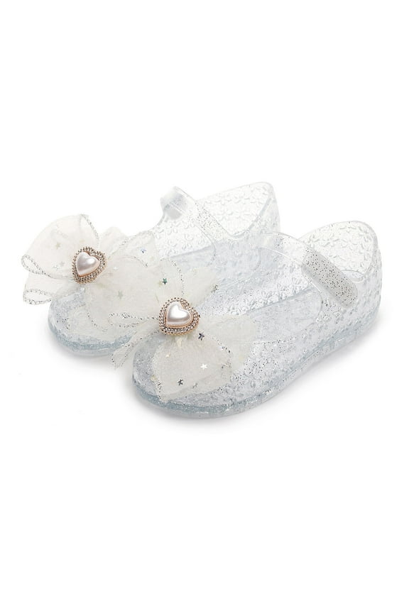 Shoes Girls Sandals Jelly Mary Jane Dance Party Shoes For Kids Toddler Newborn Relaxed Fit Shoes, 6-7 Years