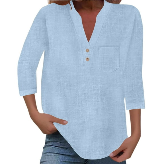 OSOLU Short Sleeve Solid Color Stand Collar Button Up Shirt With Pocket For Women Leisure Dailywear