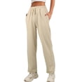 thumbnail image 1 of OSOLU Solid Color 2025 Sweatpants Women Autumn High Waist Draped Loose Straight Casual Sweatpants Banana Pants Wide Leg Pants Trousers Fashionable Classic Leisure Bottoms, 1 of 8