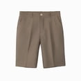 thumbnail image 1 of OSOLU Solid Color Chino Shorts Men Casual Pleated Front Work Casual Shorts Lightweight Stretch Waist Button Dress Pants With Pockets Trousers Daily Relaxed Fit Breathable Bottoms, 1 of 4