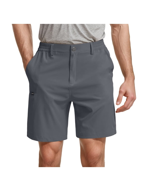 Solid Color Men's Cozy Shorts Comfortable Stylish Casual Wear For Everyday Activities Relaxed Fit With Zipper Detail High Elasticity For Summer Fall With T Shirts Bottoms